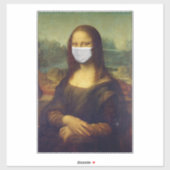GRAND MONALISA AVEC MASK DECAL STICKER (Feuille)
