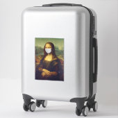 GRAND MONALISA AVEC MASK DECAL STICKER (Sur valise)