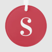 Grand monogramme blanc en rouge (dos)