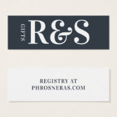 Grand Monogramme Moderne Simple Cadeau (Devant & derrière)