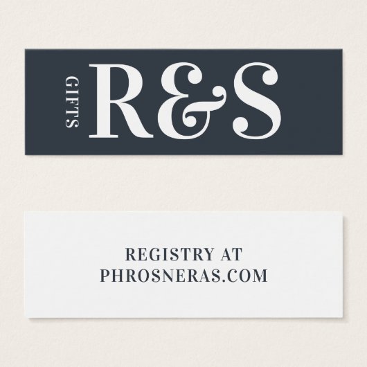 Grand Monogramme Moderne Simple Cadeau (Devant & derrière)