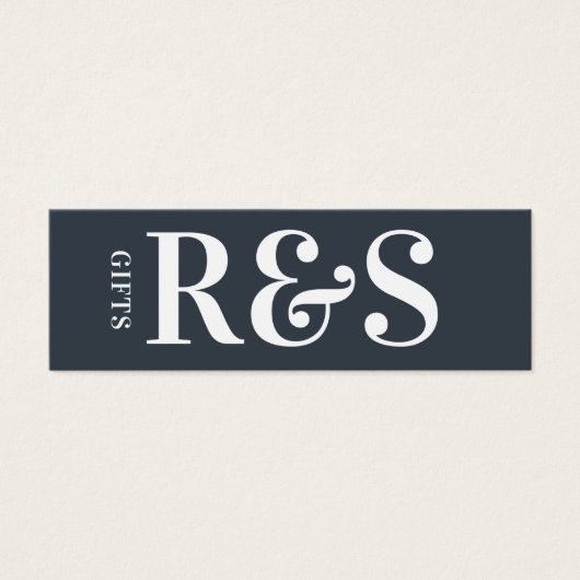 Grand Monogramme Moderne Simple Cadeau (Devant)