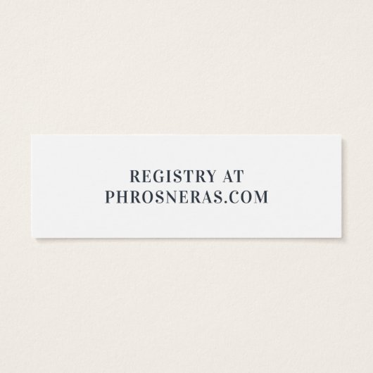 Grand Monogramme Moderne Simple Cadeau (Dos)