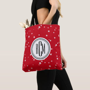 Grand monogramme sur sac fourre-tout à épaulette r