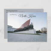 Grand Monument Mansu Hill Pyongyang Noord-Korea Briefkaart (Voorkant / Achterkant)