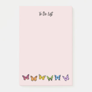 Grand Motif papillon Rainbow Post-It