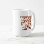 Grand Mug à Café 15oz pour Enseignant (Devant droit)