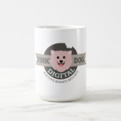 Grand Mug à Café Pink Dog Digital (Centre)