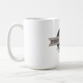 Grand Mug à Café Pink Dog Digital (Gauche)