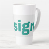 Grand Mug à Latte 17oz (Angle droit)