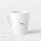 Grand Mug à Latte Blanc (Angle gauche)