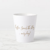 Grand Mug à Latte Blanc (Devant)