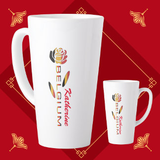 Grand mug à latte personnalisé avec le drapeau all