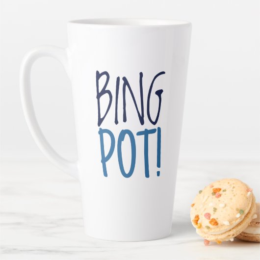 Grand mug à latte - Pot Bing ! (En situation)