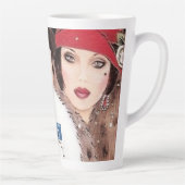 Grand mug à latte (Rouge d'hiver 2) RFPMDesigns 20 (Droite)