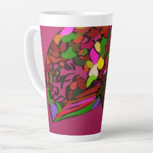 Grand Mug à visage de champignon personnage artist