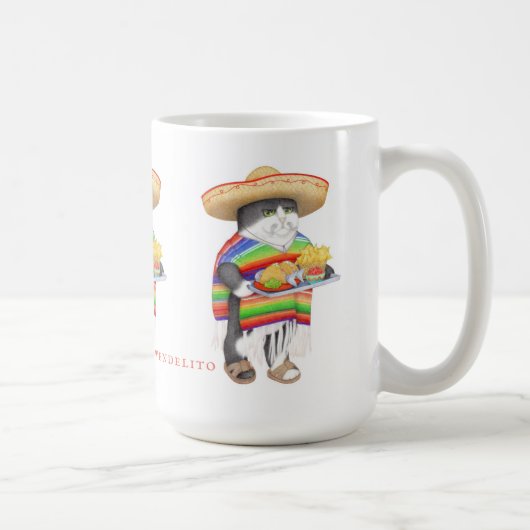 Grand Mug Blanc Classique WENDELITO (Droite)