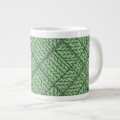 Grand mug blanc SAGE ARGYLE TRICOTÉ (Devant droit)