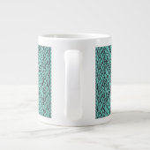 Grand mug blanc TEAL ARGYLE KNIT (Dos)