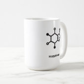 Grand Mug - Caféine = Bonheur (Devant droit)