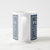 Grand mug Citation Liberté (Dos)