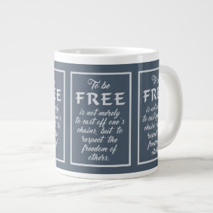 Grand mug Citation Liberté