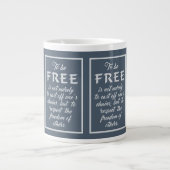 Grand mug Citation Liberté (Devant)