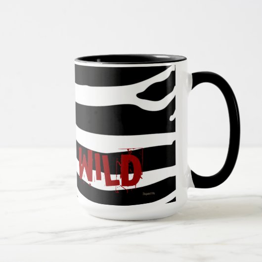 Grand Mug de Café Sauvage (noir) (Droite)