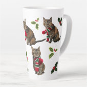 Grand Mug de Noël Chat (Angle droit)