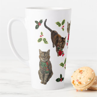 Grand Mug de Noël Chat