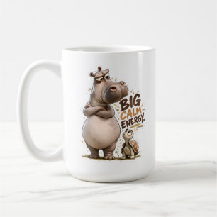 🦛 Grand Mug Énergie Calme Classique ☕✨