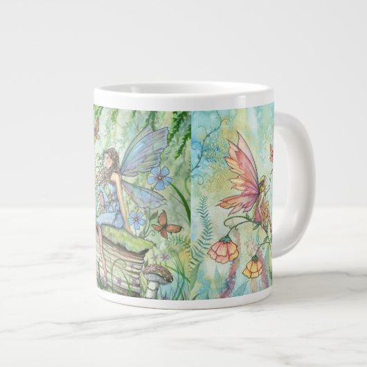 Grand mug Fantaisie Fées des Fleurs (Devant droit)