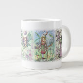 Grand mug Fées des fleurs colorées (Devant droit)
