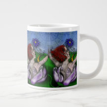 Grand mug Fleur au loin