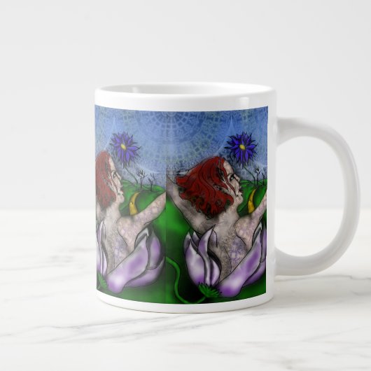 Grand mug Fleur au loin (Droite)