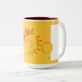 Grand Mug Jaune Ensoleillé (Devant droit)