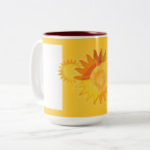Grand Mug Jaune Ensoleillé (Devant gauche)