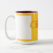 Grand Mug Jaune Ensoleillé (Gauche)