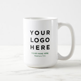 Grand Mug pour Employé avec Nom Personnalisé et Lo