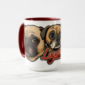 Grand Mug Pug par Phil Elmore (Devant gauche)