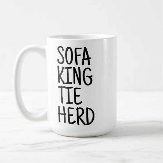 Grand Mug - Sofa King Tie Herd (Gauche)