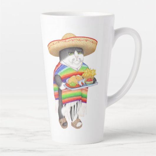 Grand mug WENDELITO pour latte (Droite)