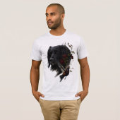 Grand Munsterlander avec T-shirt faisan (Devant entier)