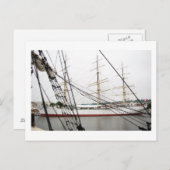 Grand navire blanc - Carte postale (Devant / Derrière)