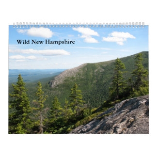 Grand New Hampshire calendrier mural sauvage de