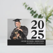 Grand nombre - 3x5 Faire-part de graduation (Debout devant)