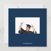 Grand nombre hors centre - Faire-part de diplôme (Dos)