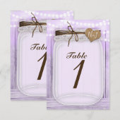 Grand numéro de table lavande dans un grand pot Ma (Devant / Derrière)