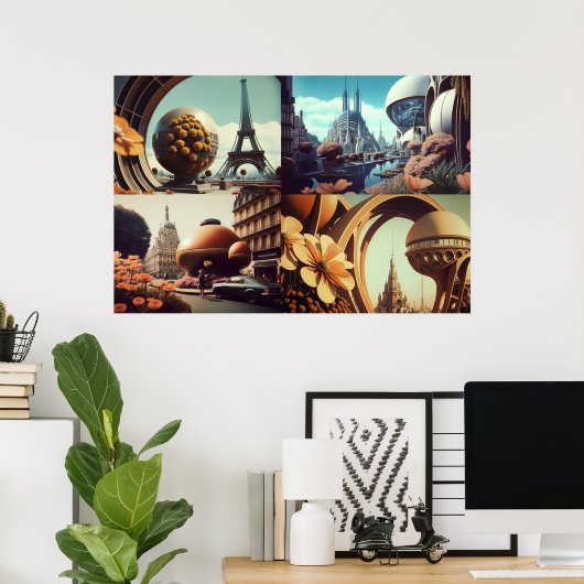 Grand Old Europe Poster (Thuiskantoor)