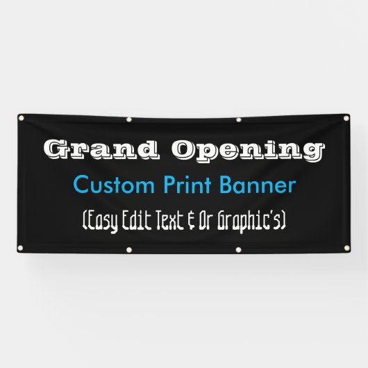 Grand Opening Advertentie Spandoek (Horizontaal)